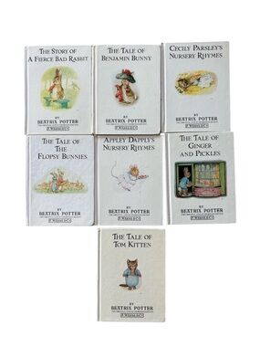 Beatrix Potter Classic Mini Books Bundle (7) – Peter Rabbit Series Vintage Set